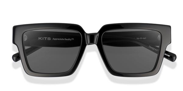 KITS Dante Sun - Black, Acetate, Rectangle frame