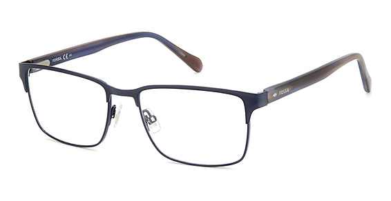 Fossil FOS 7155/G/US - Matte Blue, Stainless Steel, Rectangle frame