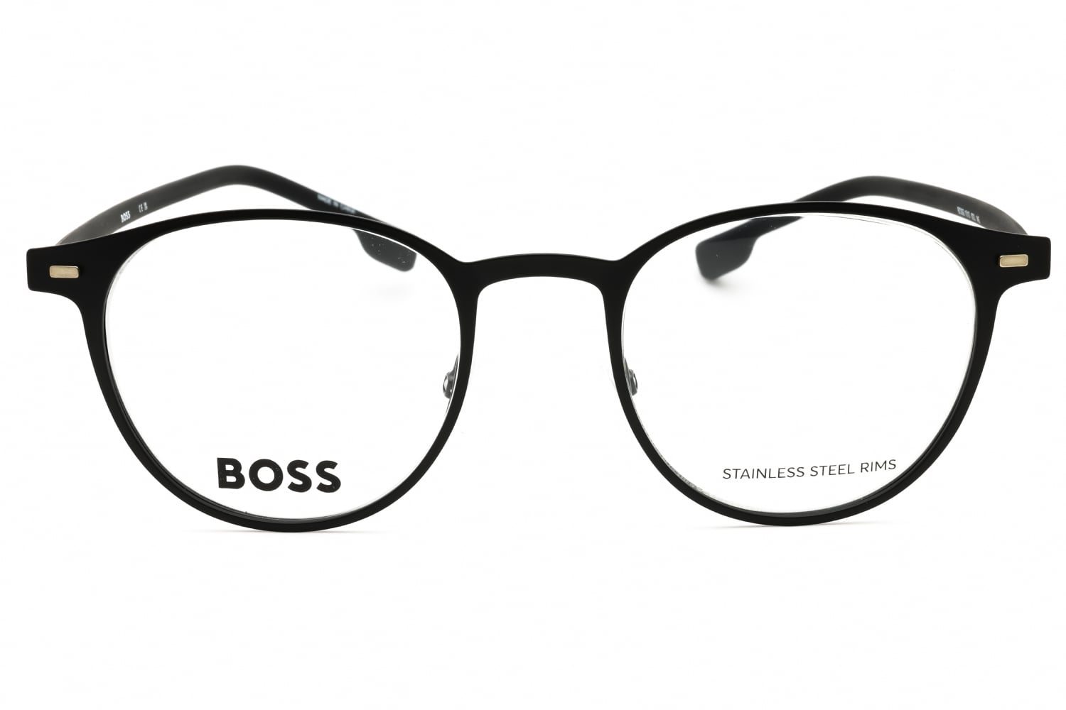 Hugo Boss 1010 - Matte Black, Metal, Round frame