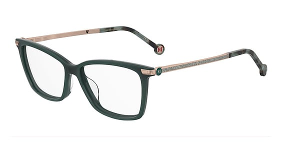 Carolina Herrera HER 0356/G - Green, Acetate, Rectangle frame