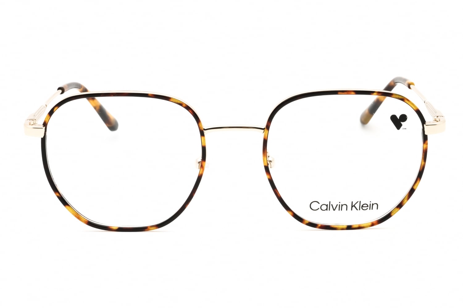 Calvin Klein CK24113N - Dark Havana, Metal, Round frame