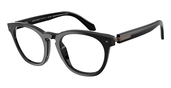 Giorgio Armani AR7284 - Black, Plastic, Round frame