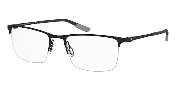 Under Armour UA 5091XL/G - Matte Black, Stainless Steel, Rectangle frame