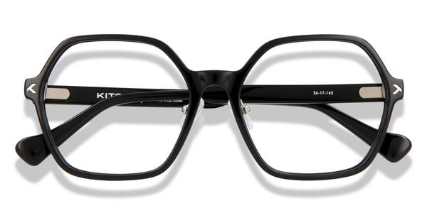 KITS Fuller Comfort Fit - Black, Acetate, Geometric frame
