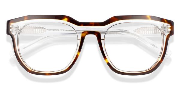 KITS Ravena - Clear/Dark Havana, Acetate, D Frame frame