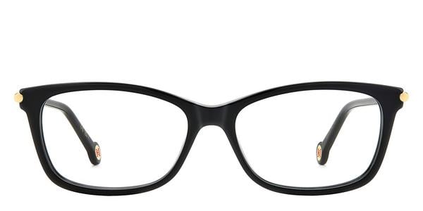 Carolina Herrera Her 0198 - Black Gold, Plastic, Rectangle frame