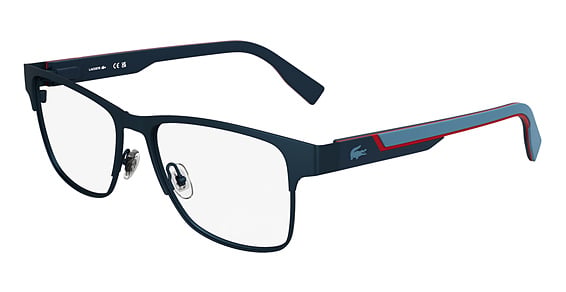 Lacoste L2307MAG-SET N - Matte Blue, Metal, Rectangle frame