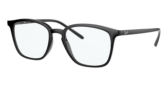 Ray-Ban RX7185 - Black, Acetate, Round frame