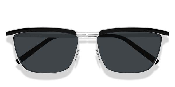 Saint Laurent SL 795 JOE - Silver, Metal, Rectangle frame