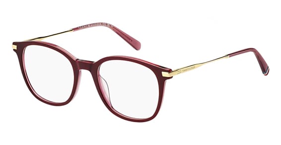 Tommy Hilfiger TH 2050 - Burgundy Pink, Acetate, Rectangle frame