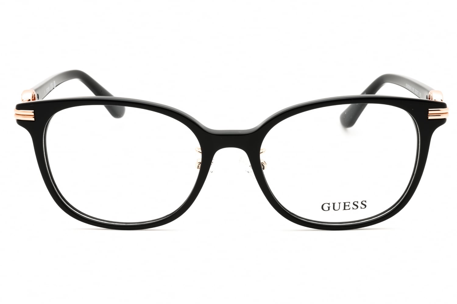Guess GU50339-D - Shiny Black, Acetate, Round frame