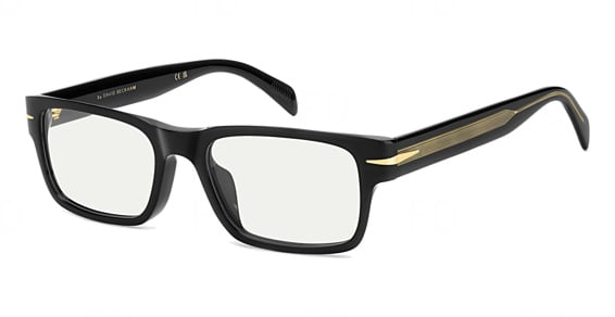 David Beckham DB 1170/F/US - Black Gold, Acetate, Rectangle frame