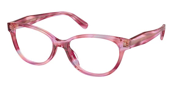 COACH HC6293U - Purple Cosmo Tortoise, Plastic, Oval frame
