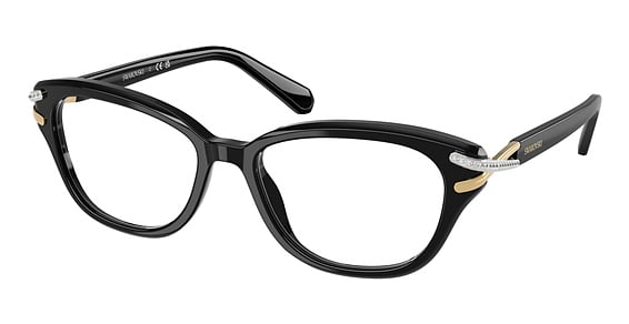 Swarovski SK2032 - Black, Plastic, Oval frame
