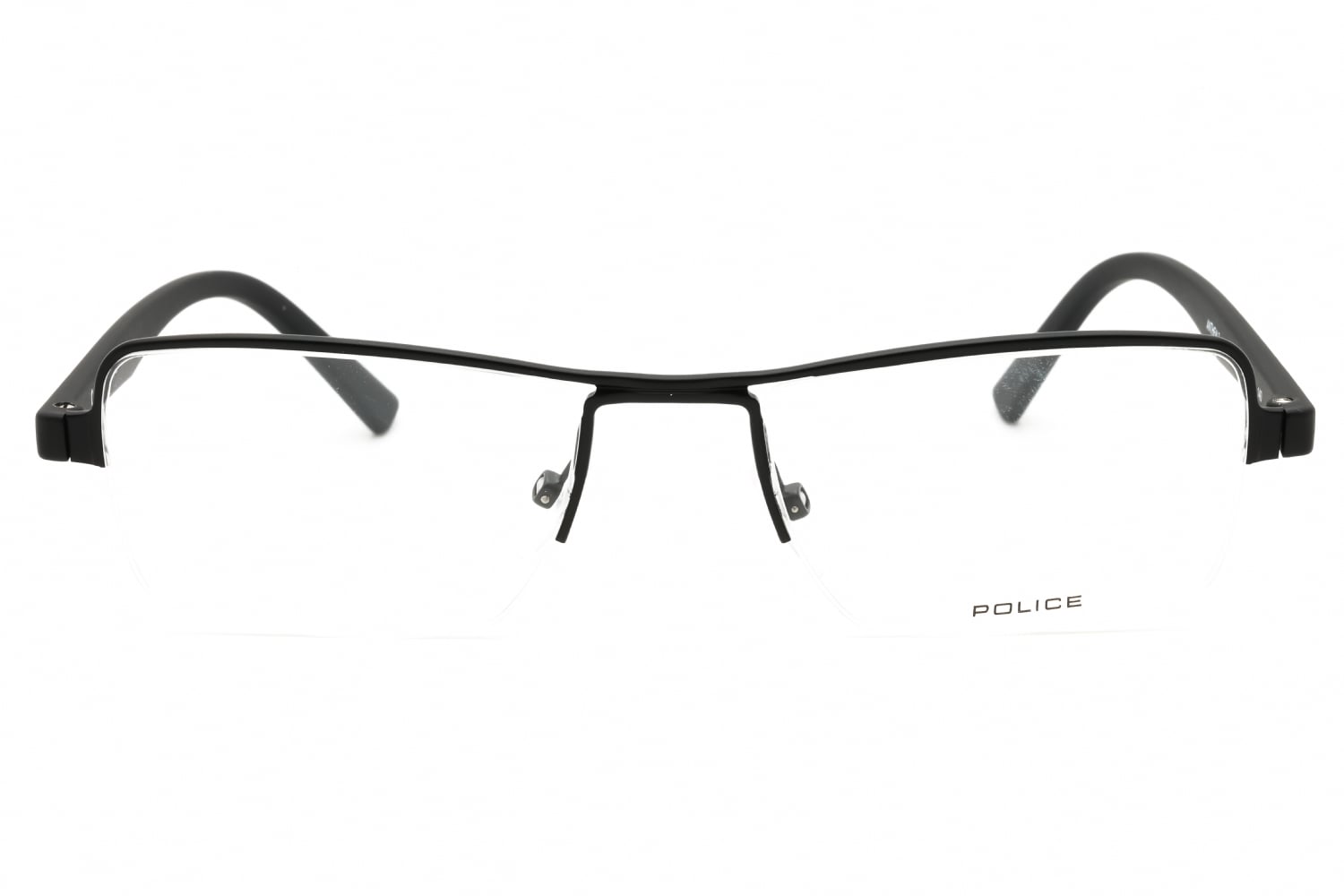 Police VPL257 - Semi-matt Black, Metal, Rectangle frame