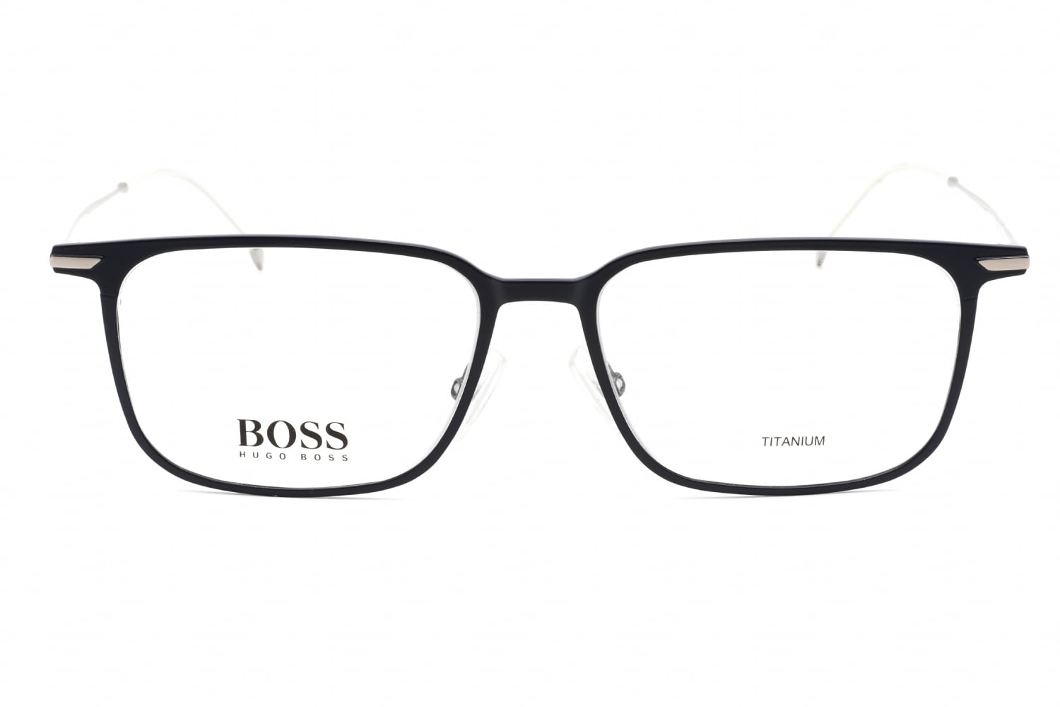 Hugo Boss BOSS 1253 - Matte Black, Metal, Rectangle frame