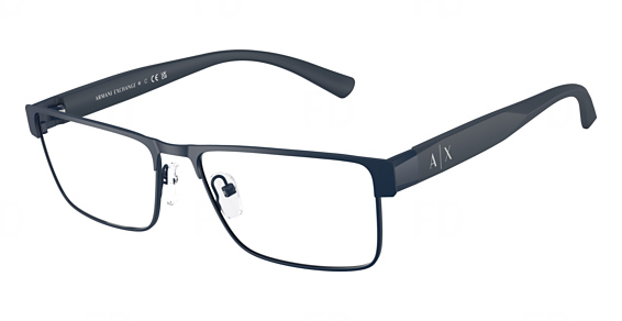 Armani Exchange AX1078 - Matte Blue, Metal, Mixed Shapes frame