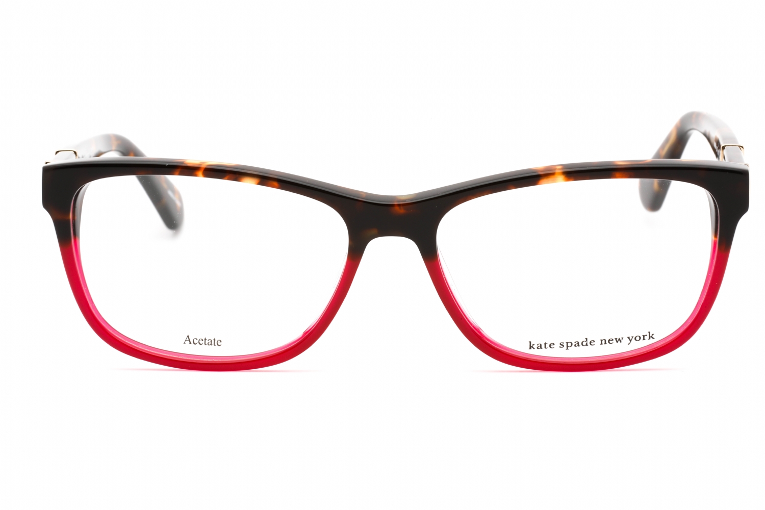 Kate Spade Myrna - Dark Havana Burgundy, Plastic, Rectangle frame