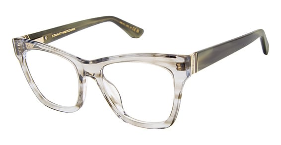 Stuart Weitzman WZN 1011 - Grey Horn, Acetate, Rectangle frame