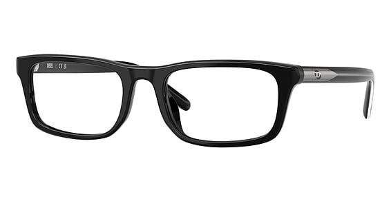 Diesel DL4017U - Solid Black, Plastic, Rectangle frame