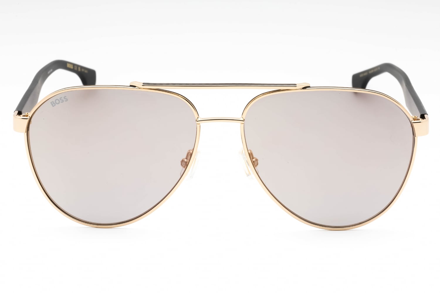 Hugo Boss BOSS 1485/S - Gold Black, Metal, Rectangle frame