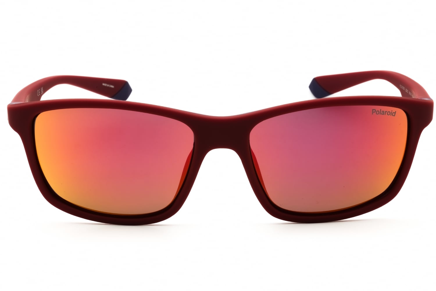 Polaroid PLD 2153/S - Matte RED, Plastic, Rectangle frame
