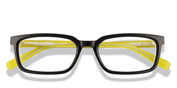 KITS Adler Primo Lift-off™ - Black / Yellow / Clear, Acetate, Rectangle frame