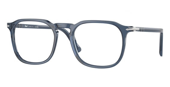 Persol PO3337V - Transparent Denim Blue, Plastic, Rectangle frame