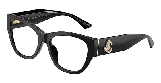 Jimmy Choo JC3033BU - Black, Plastic, Cat Eye frame