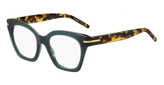 Hugo Boss Boss 1611 - Green, Acetate, Rectangle frame