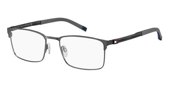 Tommy Hilfiger TH 2139 - Matte Dark Ruthenium, Stainless Steel, Rectangle frame