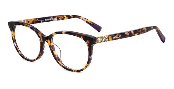 Missoni MIS 0212/G - Havana Violet, Acetate, Rectangle frame