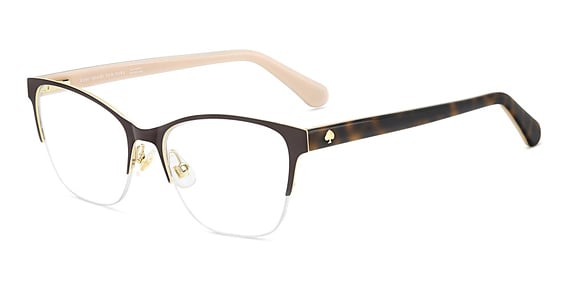 Kate Spade KS Diandra 2/G - Brown, Stainless Steel, Rectangle frame