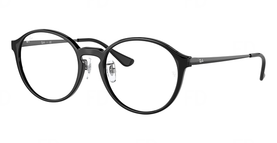 Ray-Ban RX7178D - Black, Acetate, Oval frame