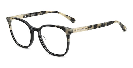 Kate Spade KS Hermione 2 - Black White Havana, Acetate, Rectangle frame
