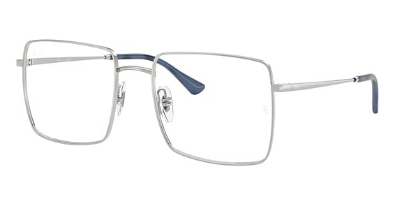 Ray-Ban RX6553 - Silver, Metal, Rectangle frame