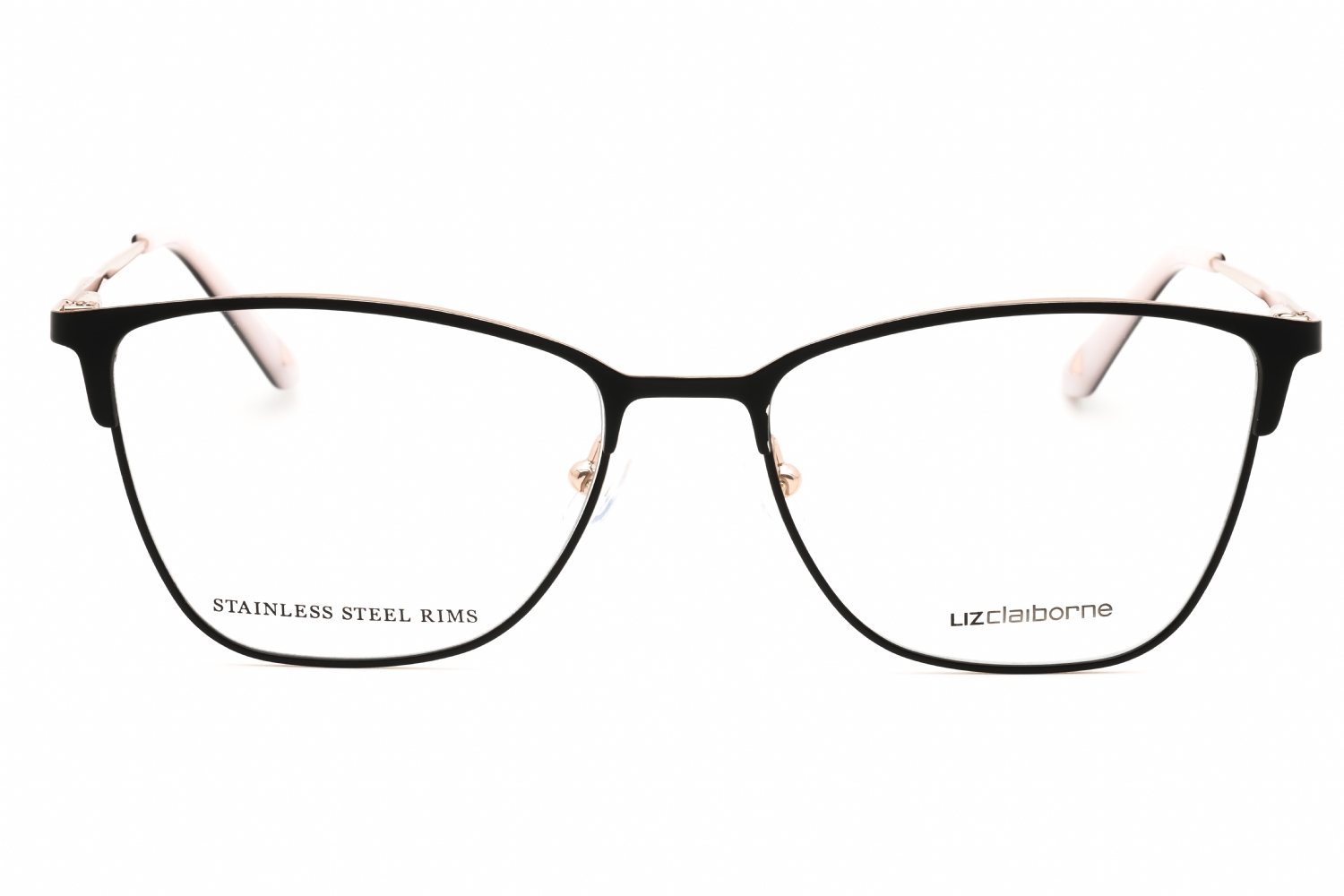 Liz Claiborne L 678 - MTT Black, Metal, Rectangle frame
