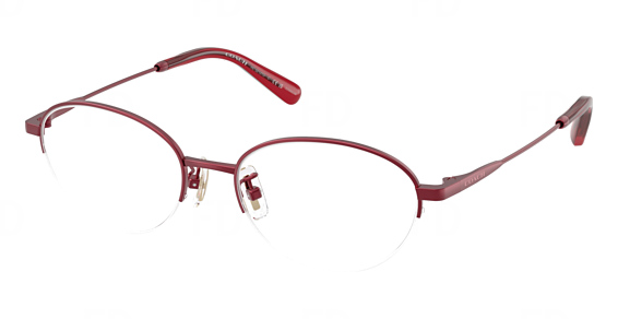 COACH HC5212TD - Satin Burgundy, Titanium, Mixed Shapes frame