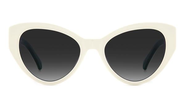 Kate Spade Paisleigh/S - White, Acetate, Cat Eye frame