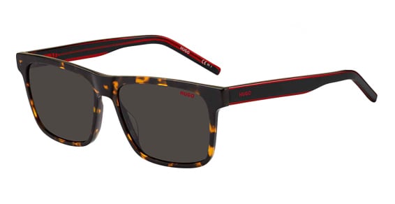 HUGO HG 1242/S - O63ir Havan Red, Plastic, Rectangle frame