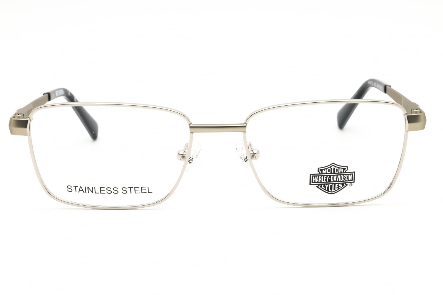 Harley Davidson HD50112 - Shiny Light Nickeltin, Metal, Rectangle frame