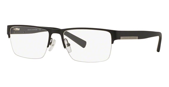 Armani Exchange AX1018 - Matte Black, Metal, Rectangle frame