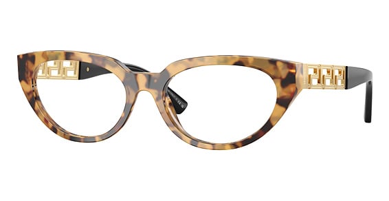Versace VE3383 - Tortoise Brown, Plastic, Cat Eye frame