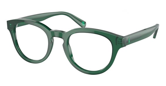 Polo PH2262 - Shiny Transp. Green, Plastic, Round frame