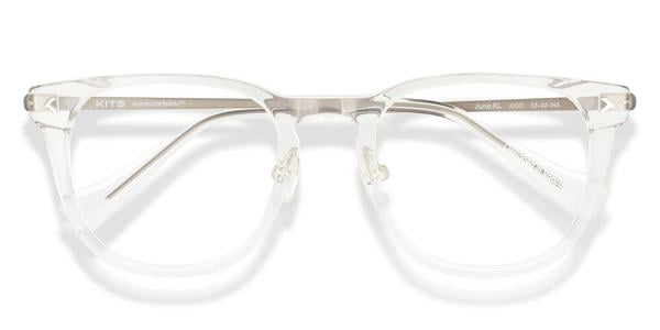 KITS Juno Comfort Fit - Crystal Silver, Acetate, Round frame