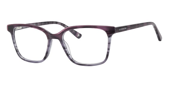 Liz Claiborne L 483 - Plum Lilac, Acetate, Rectangle frame