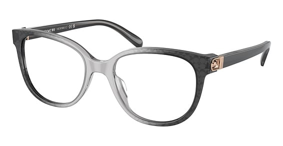 COACH HC6194U - Grey Gradient Signature, Plastic, Oval frame