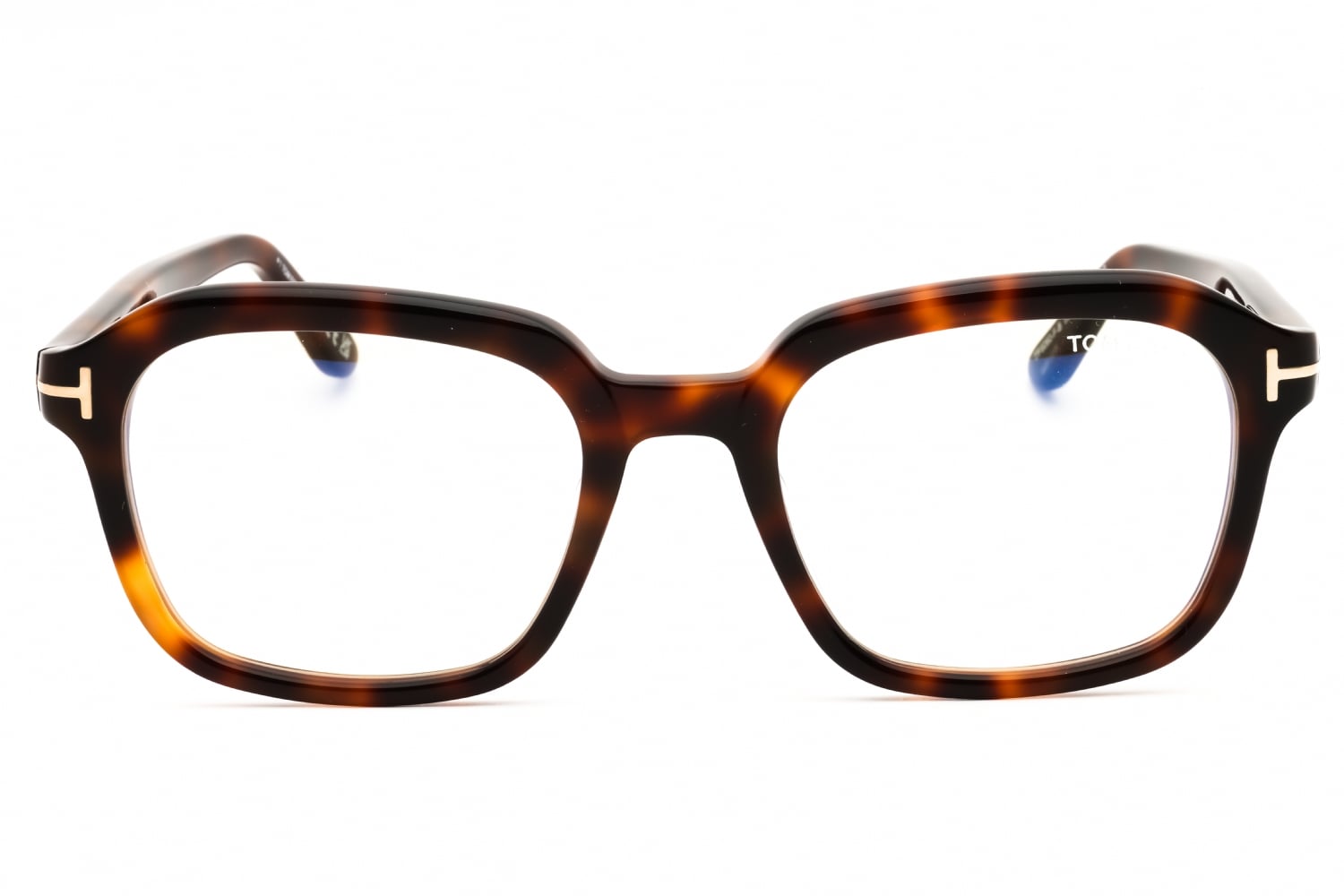 Tom Ford FT6060-F-B - Blonde Havana/clear, Acetate, Rectangle frame