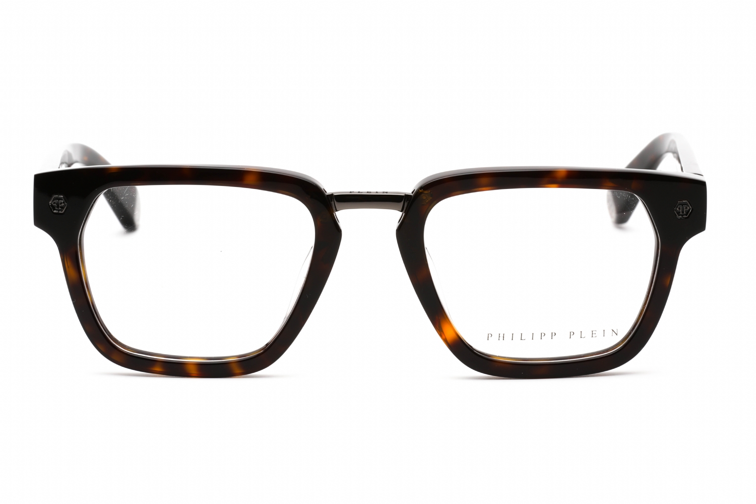 Philipp Plein VPP055W - Shiny Dark Havana, Plastic, Rectangle frame