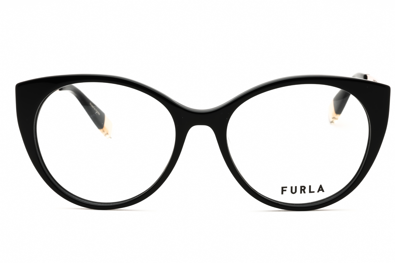 Furla VFU722 - Shiny Black, Acetate, Cat Eye frame